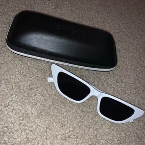 Cat eye mirror lens sunglasses